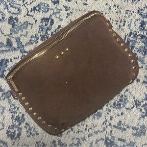 Brown Studded Women's Clutch